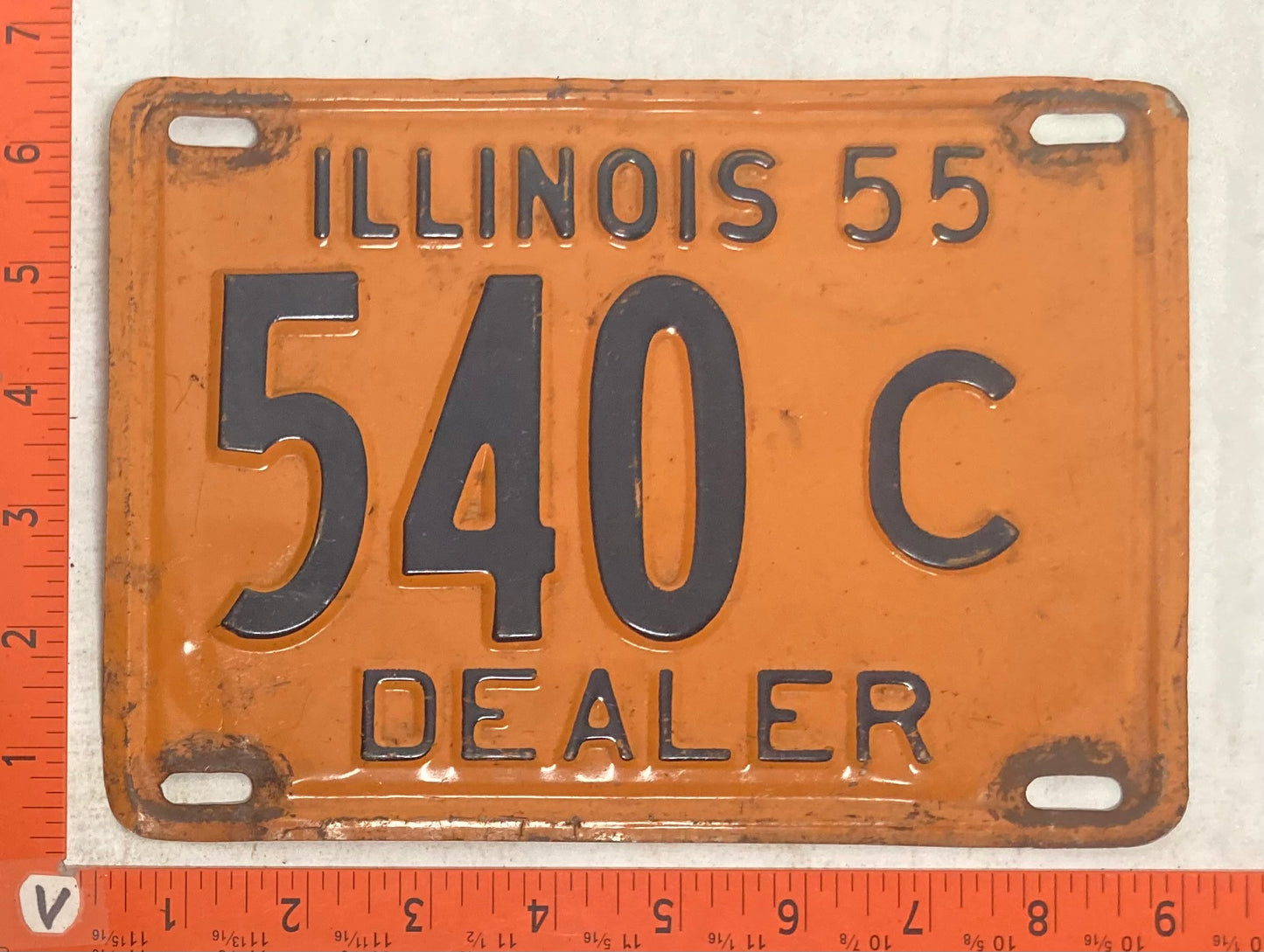 1955 Illinois #540C Dealer License Plate