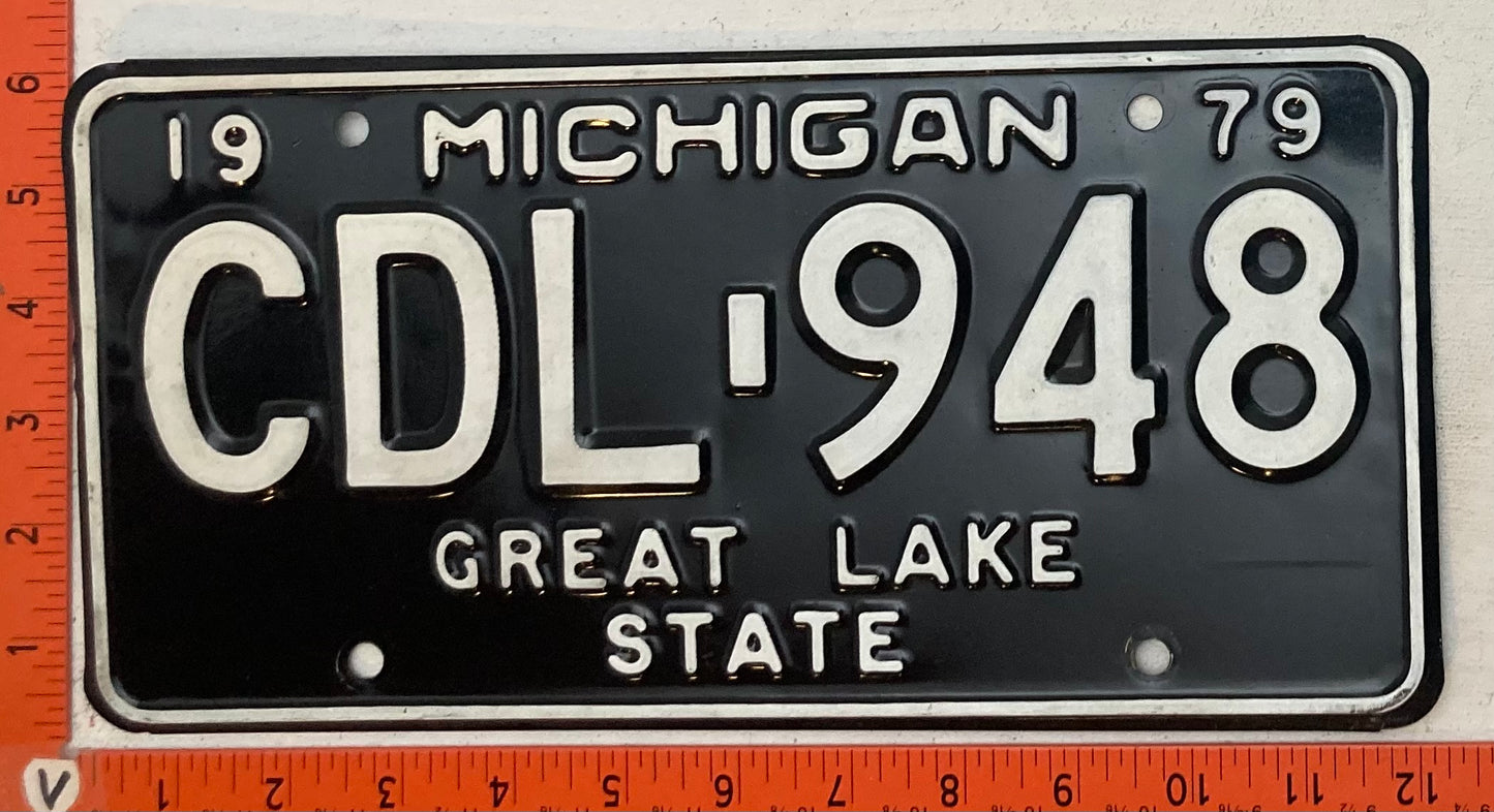 1979 Michigan #CDL-948 Passenger License Plate