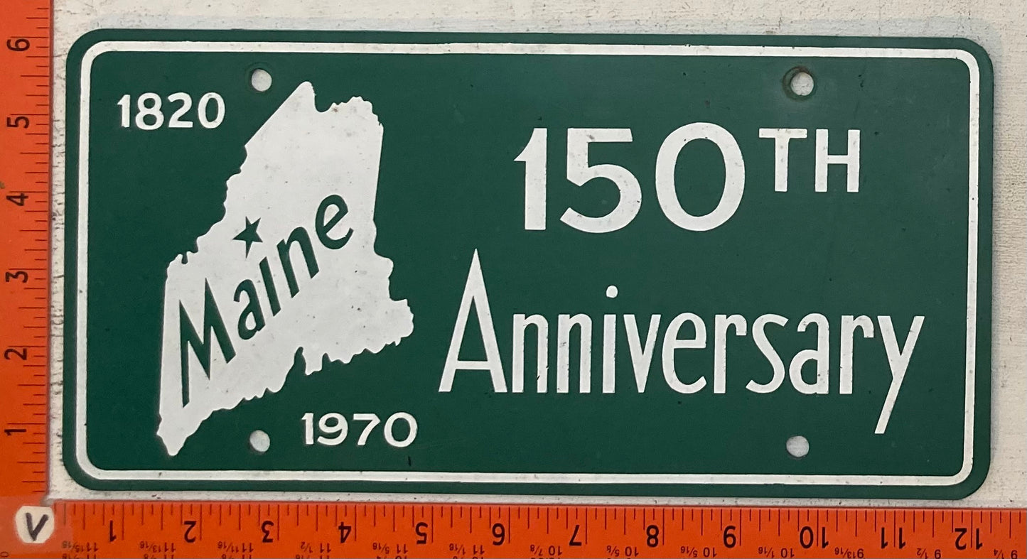 1970 Maine 150th Anniversary Booster License Plate