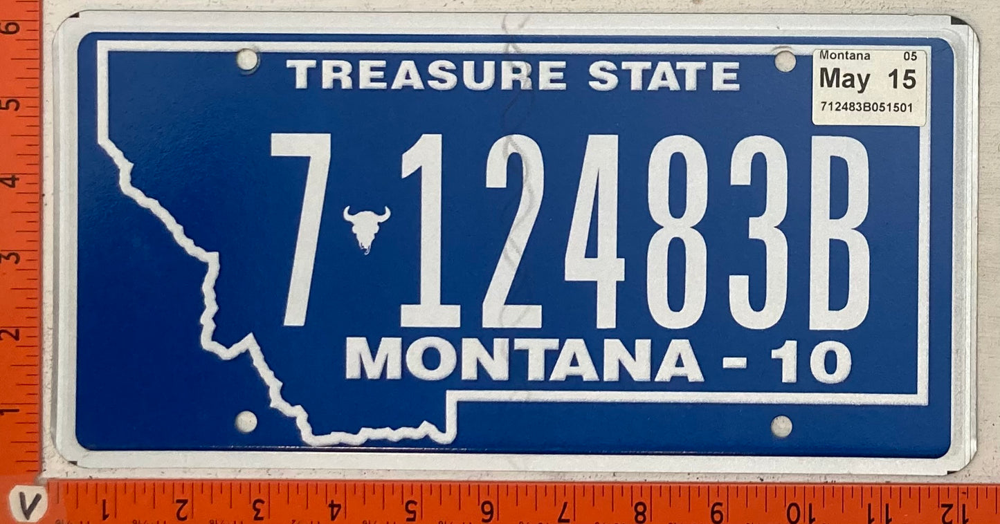 2015 Montana #7-12483B Passenger License Plate