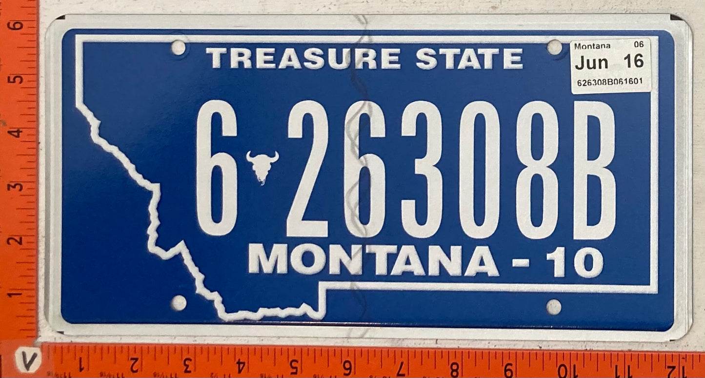 2016 Montana #6-26308B Passenger License Plate