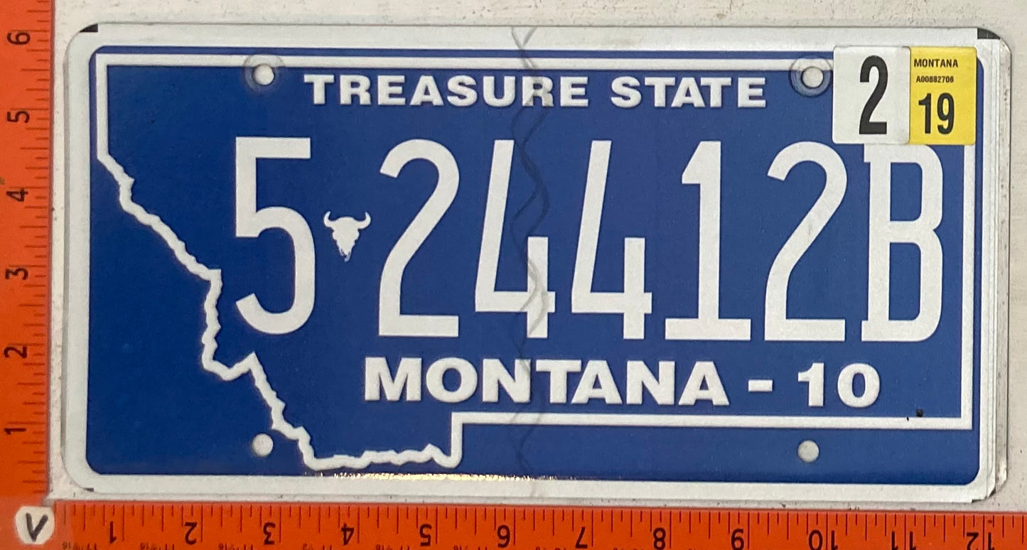 2019 Montana #5-24412B Passenger License Plate