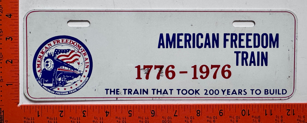 American Freedom Train Booster License Plate