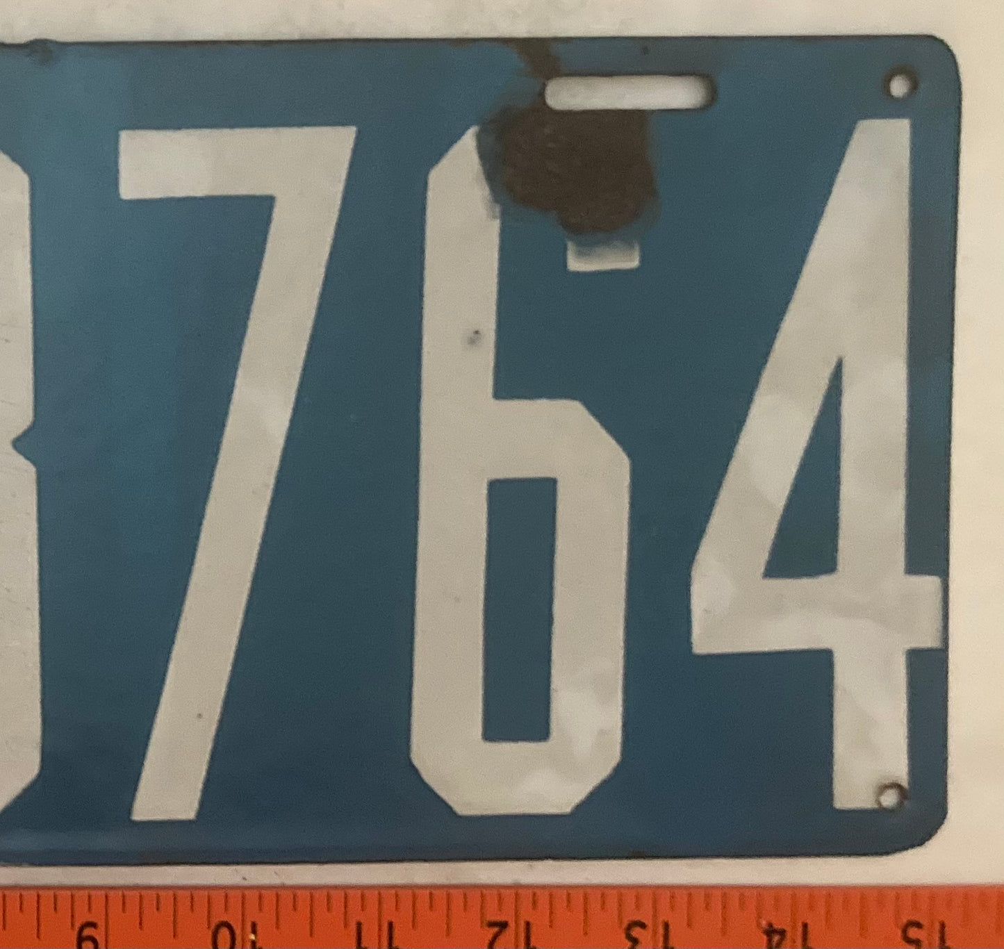 1915 Pennsylvania #123764 Passenger License Plate (Porcelain)