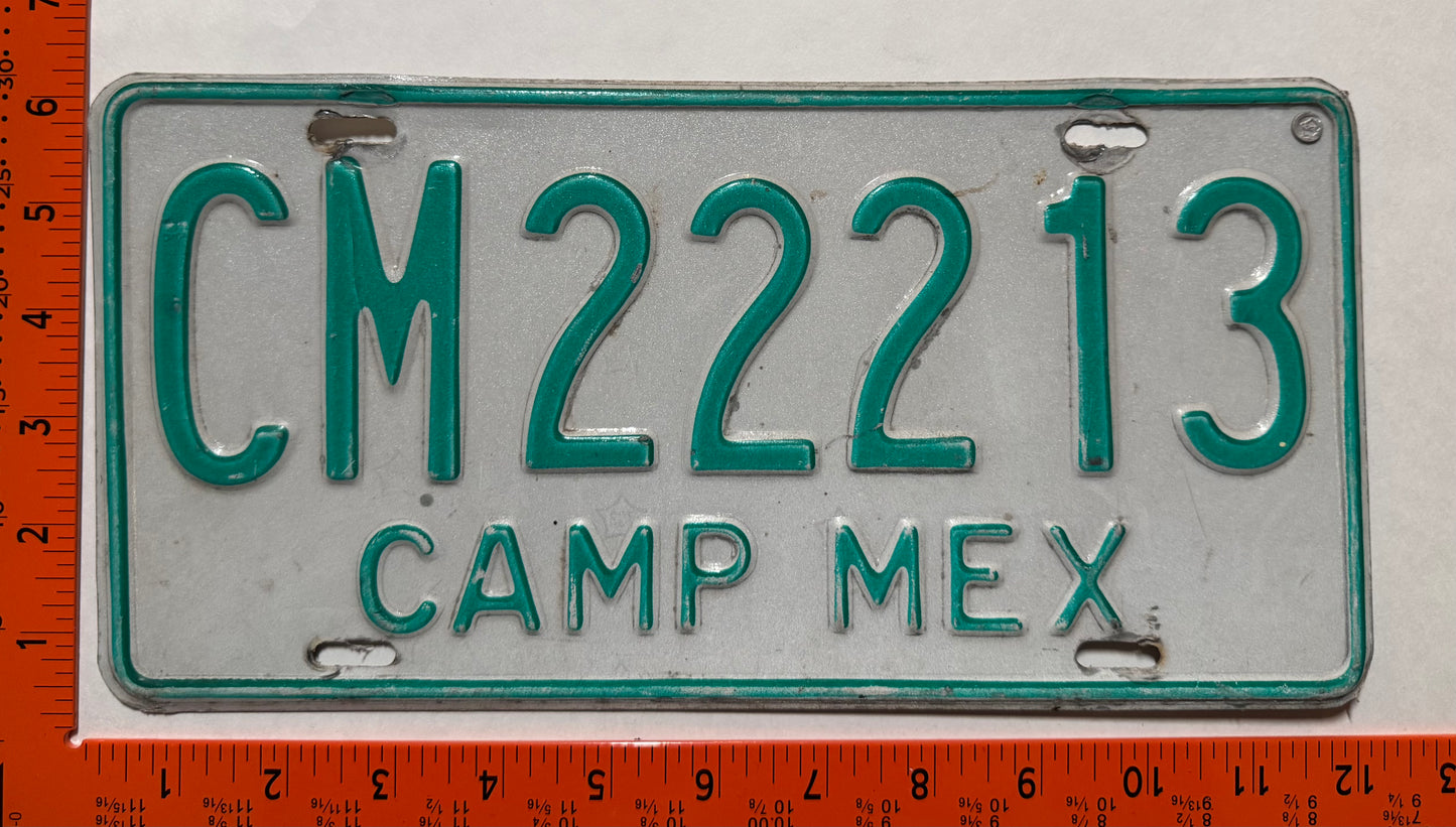1992-1998 Campeche, Mexico #CM22213 Truck License Plate