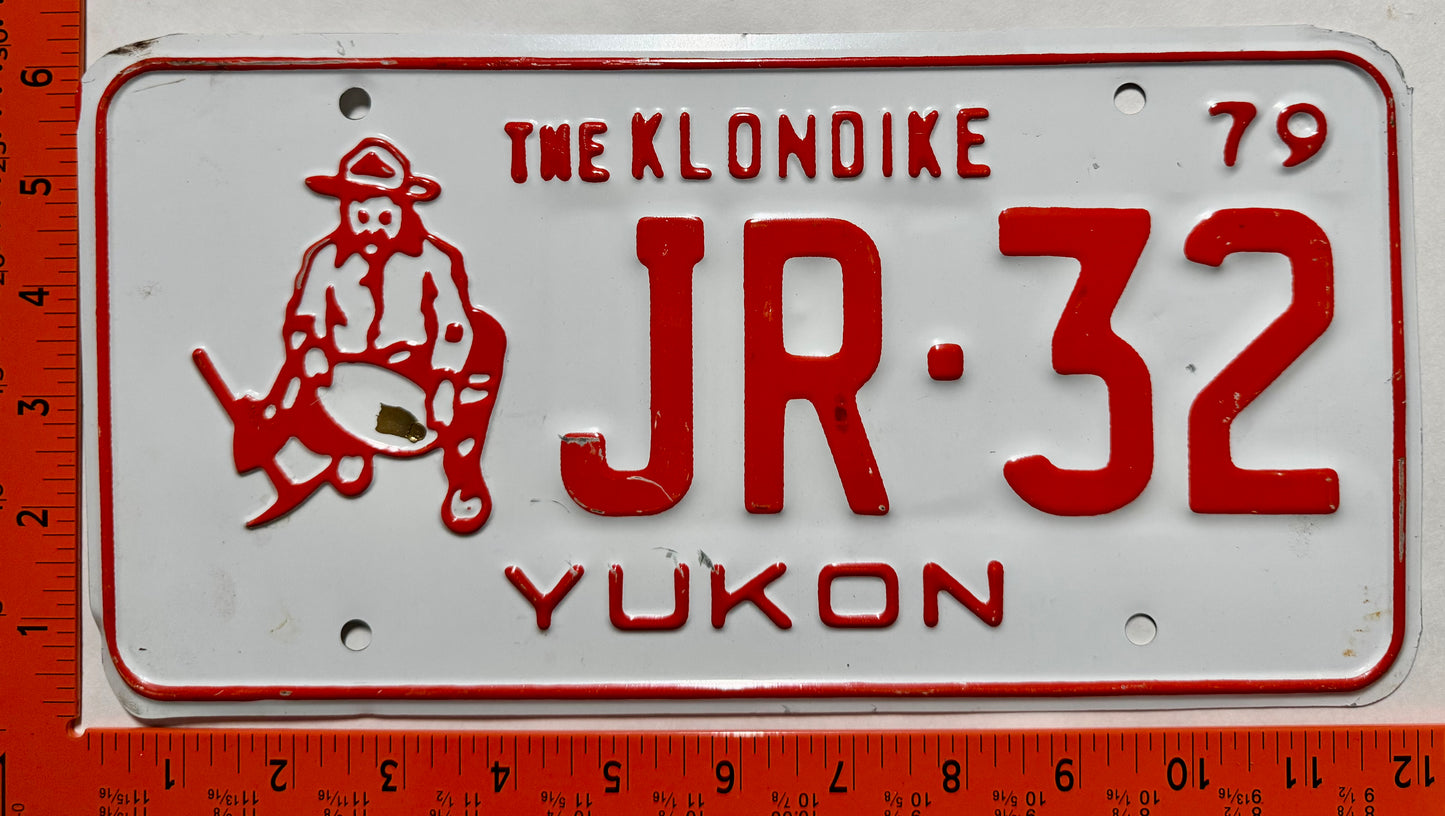1979 Yukon #JR-32 Passenger License Plate