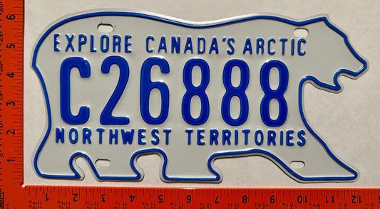 undated Northwest Territories #C26888 Commercial License Plate