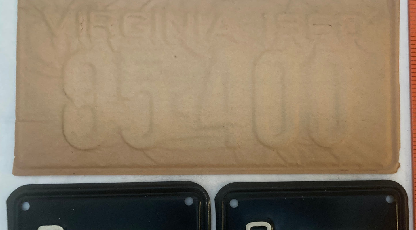 1960 Virginia #85-400 Passenger License Plate (Pair)