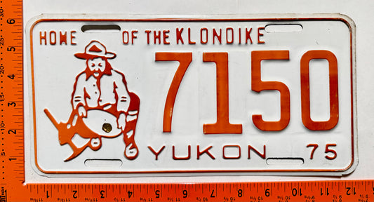 1975 Yukon #7150 Passenger License Plate