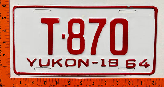 1964 Yukon #T-870 Truck License Plate