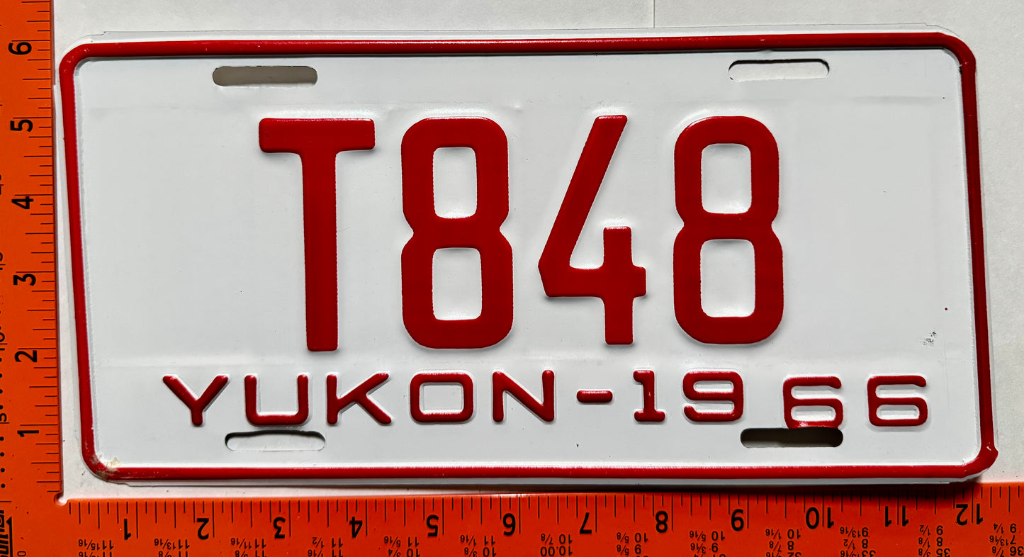 1966 Yukon #T848 Truck License Plate