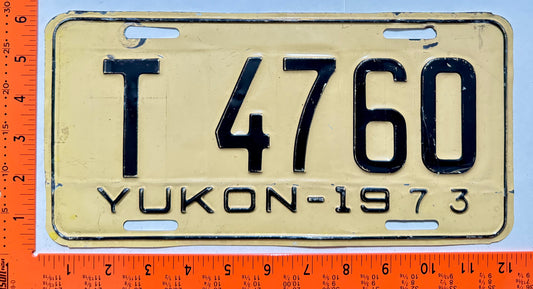 1973 Yukon #T 4760 Truck License Plate