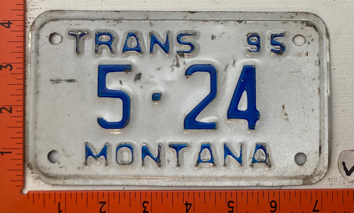 1995 Montana #5-24 Transporter License Plate