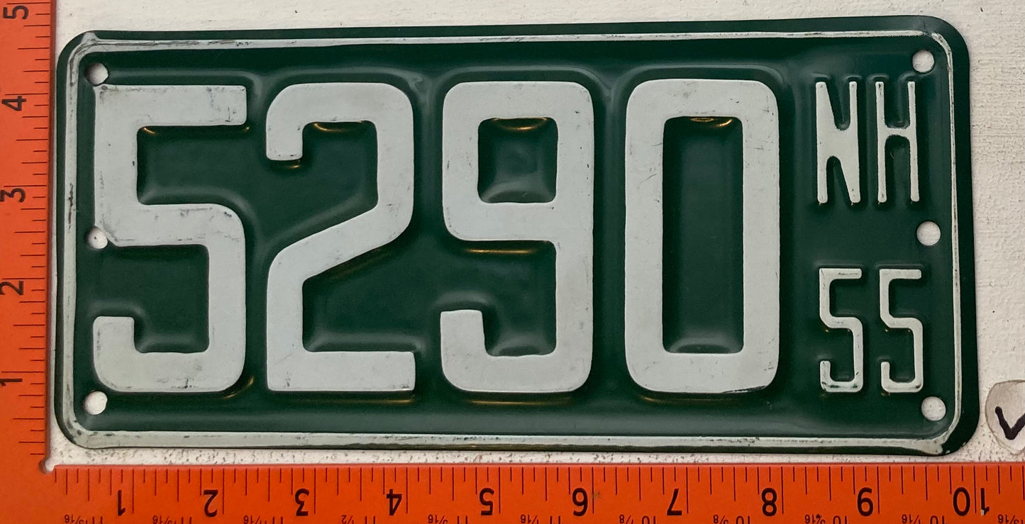 1955 New Hampshire #5290 Boat License Plate