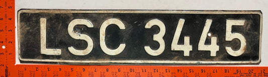 undated Nigeria #LSC 3445 Passenger License Plate