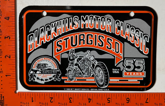 1995 Sturgis Motorcycle Booster License Plate
