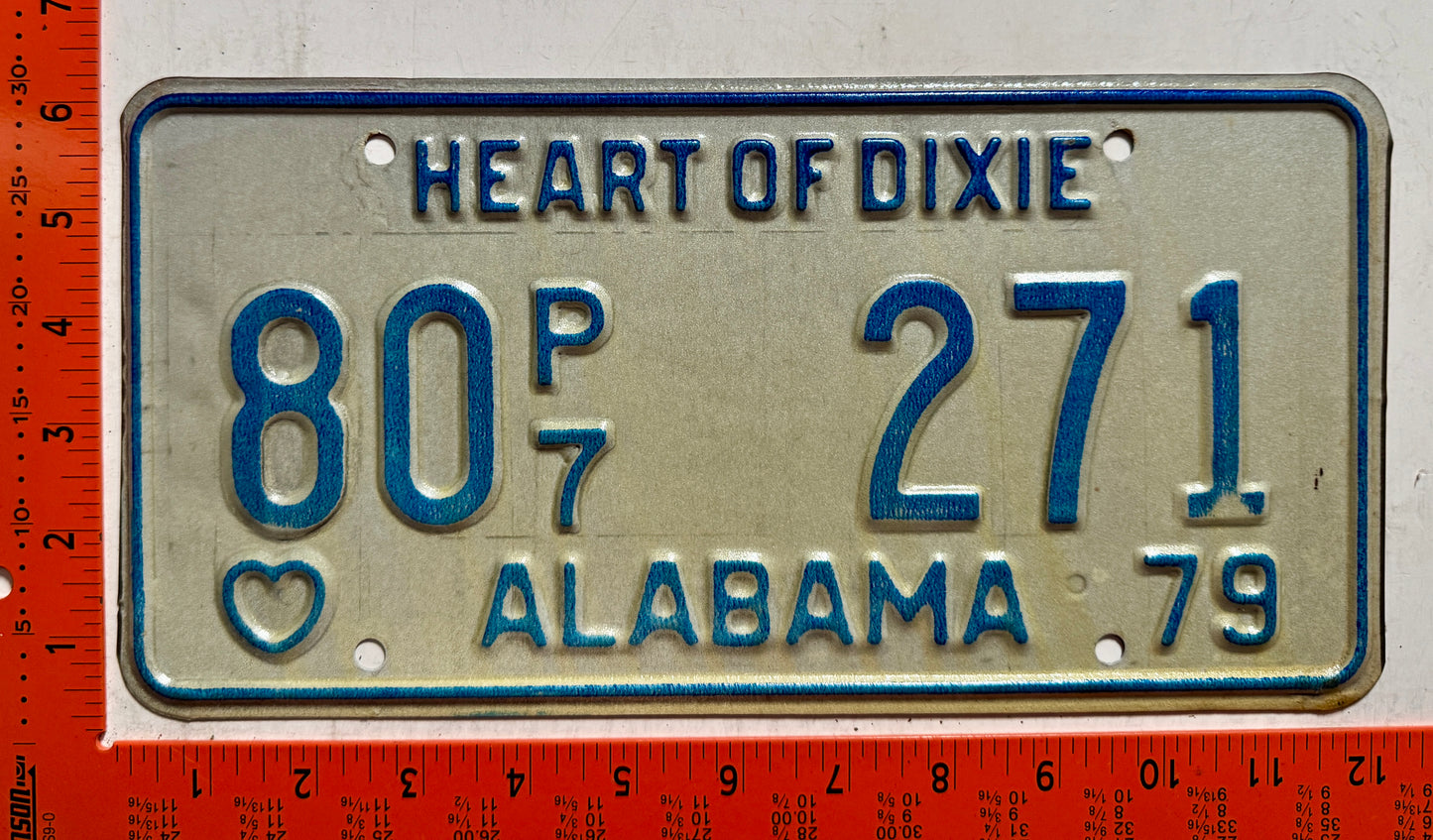 1979 Alabama #80 P/7 271 Truck License Plate