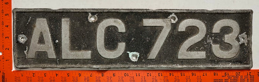 undated Alderney #ALC 723 Passenger License Plate