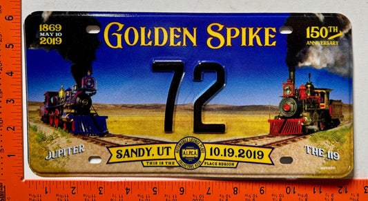 2019 ALPCA Convention, Sandy, UT #72 Souvenir License Plate