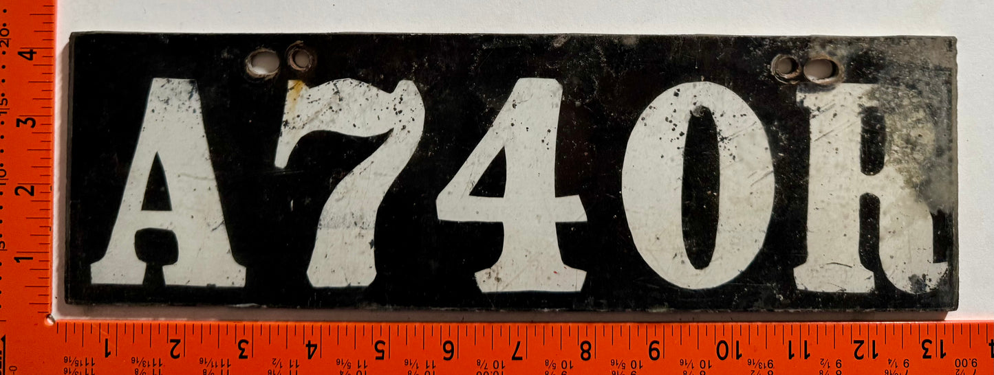 undated Anguilla #A 740 R Rental License Plate
