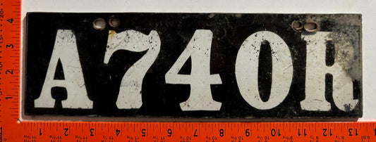 undated Anguilla #A 740 R Rental License Plate
