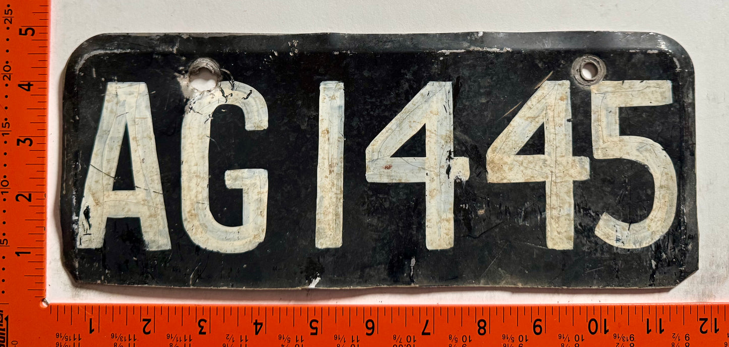 undated Antigua #AG1445 Passenger License Plate