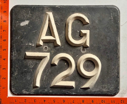 undated Antigua #AG/729 Passenger License Plate
