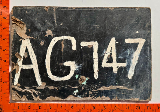 undated Antigua #AG747 Passenger License Plate