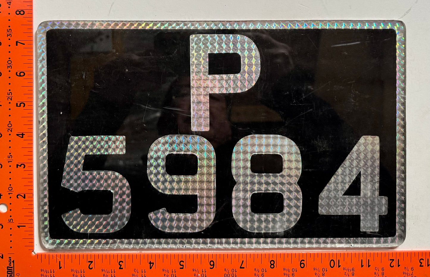 undated Antigua #P/5984 Passenger License Plate