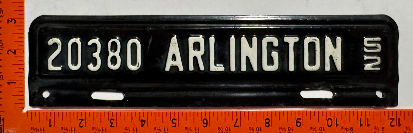 1952 Arlington County, Virginia #20380 License Plate
