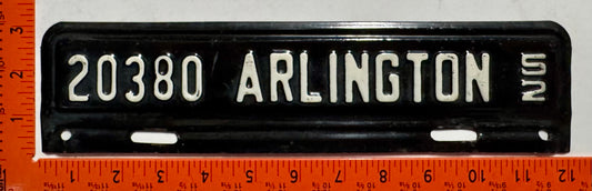 1952 Arlington County, Virginia #20380 License Plate