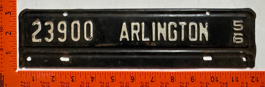 1956 Arlington County, Virginia #23900 License Plate
