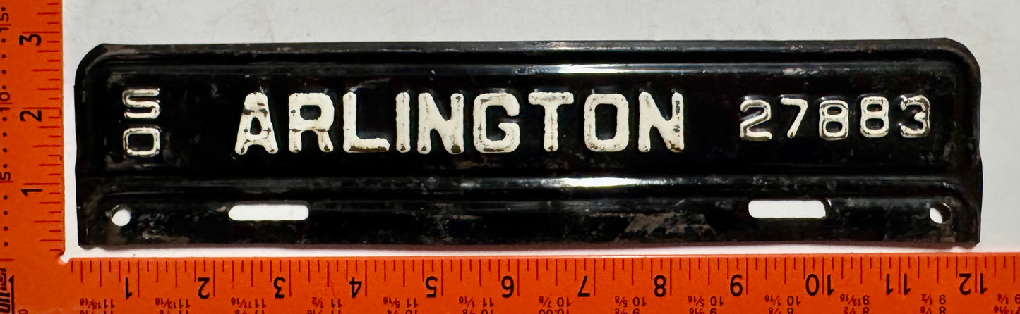1950 Arlington County, Virginia #27883 License Plate