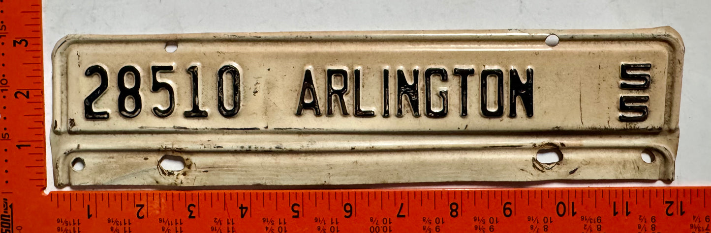 1955 Arlington County, Virginia #28510 License Plate