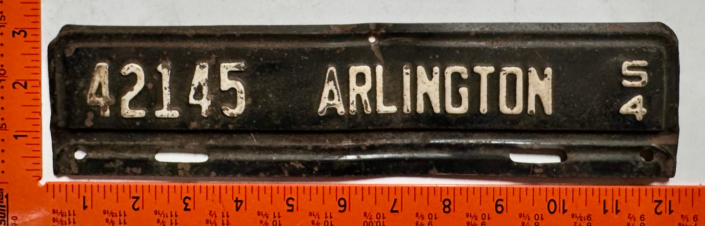 1954 Arlington County, Virginia #42145 License Plate
