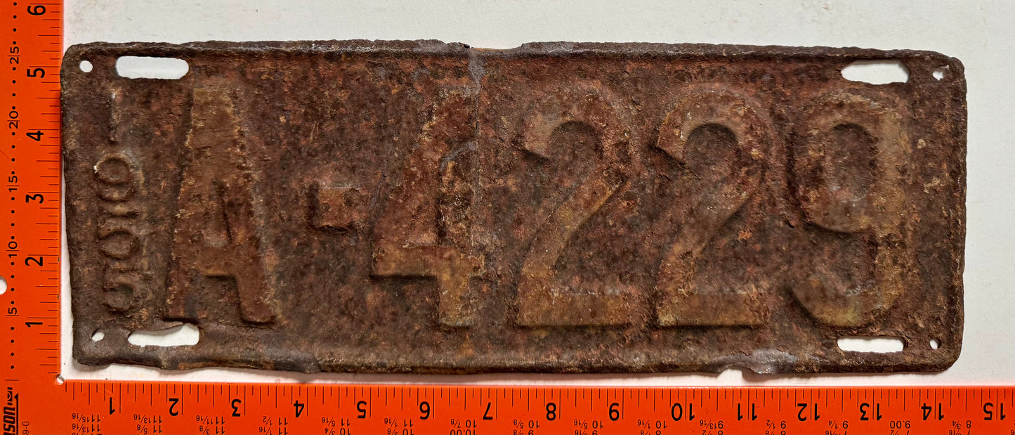 1955 Aruba #A-4229 Passenger License Plate