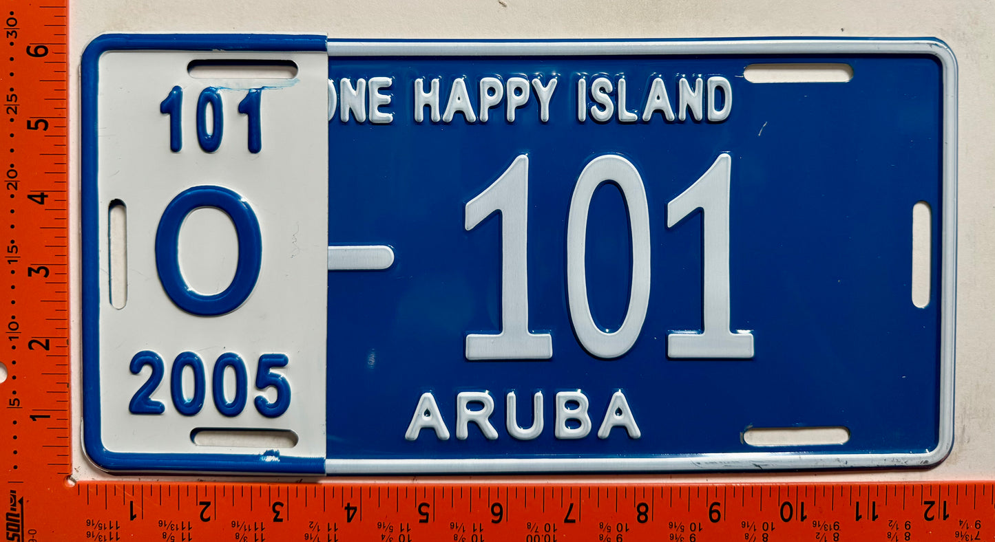 2005 Aruba #O-101 Limousine License Plate