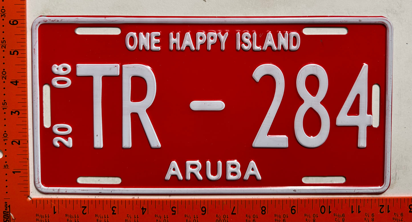2006 Aruba #TR-284 Truck License Plate