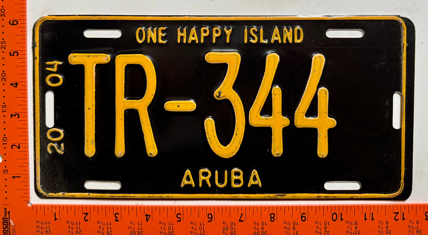 2004 Aruba #TR-344 Truck License Plate