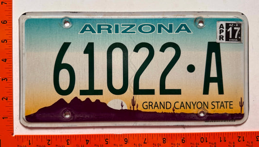 2017 Arizona #61022-A Trailer License Plate