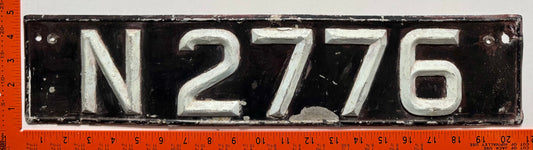 1960s Nassau, Bahamas #N 2776 Passenger License Plate