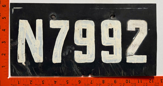 1960s Nassau, Bahamas #N7992 Passenger License Plate