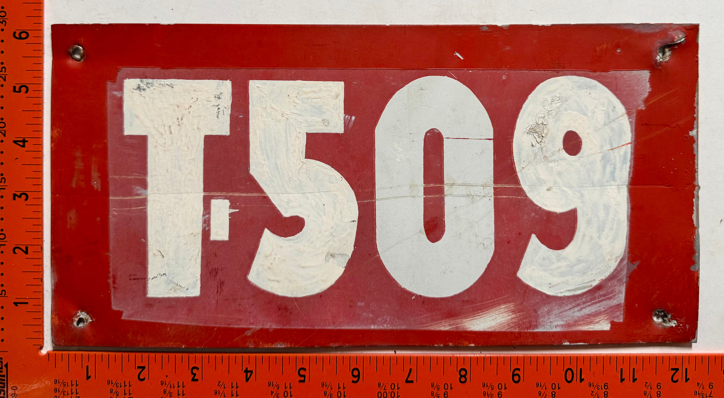 undated Bahamas #T-509 Government Truck License Plate