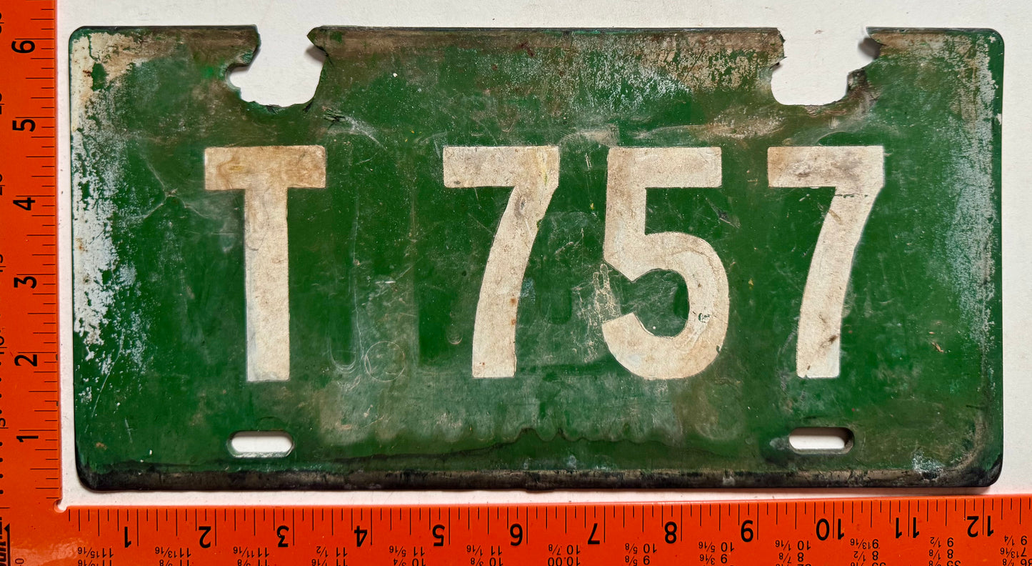 undated Out Islands, Bahamas #T 757 Truck License Plate