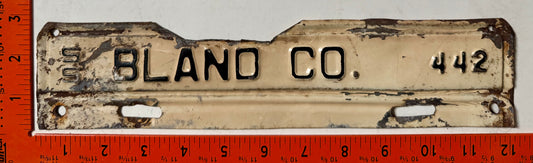 1955 Bland County, Virginia #442 License Plate