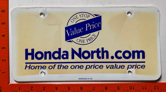 Honda North Booster License Plate