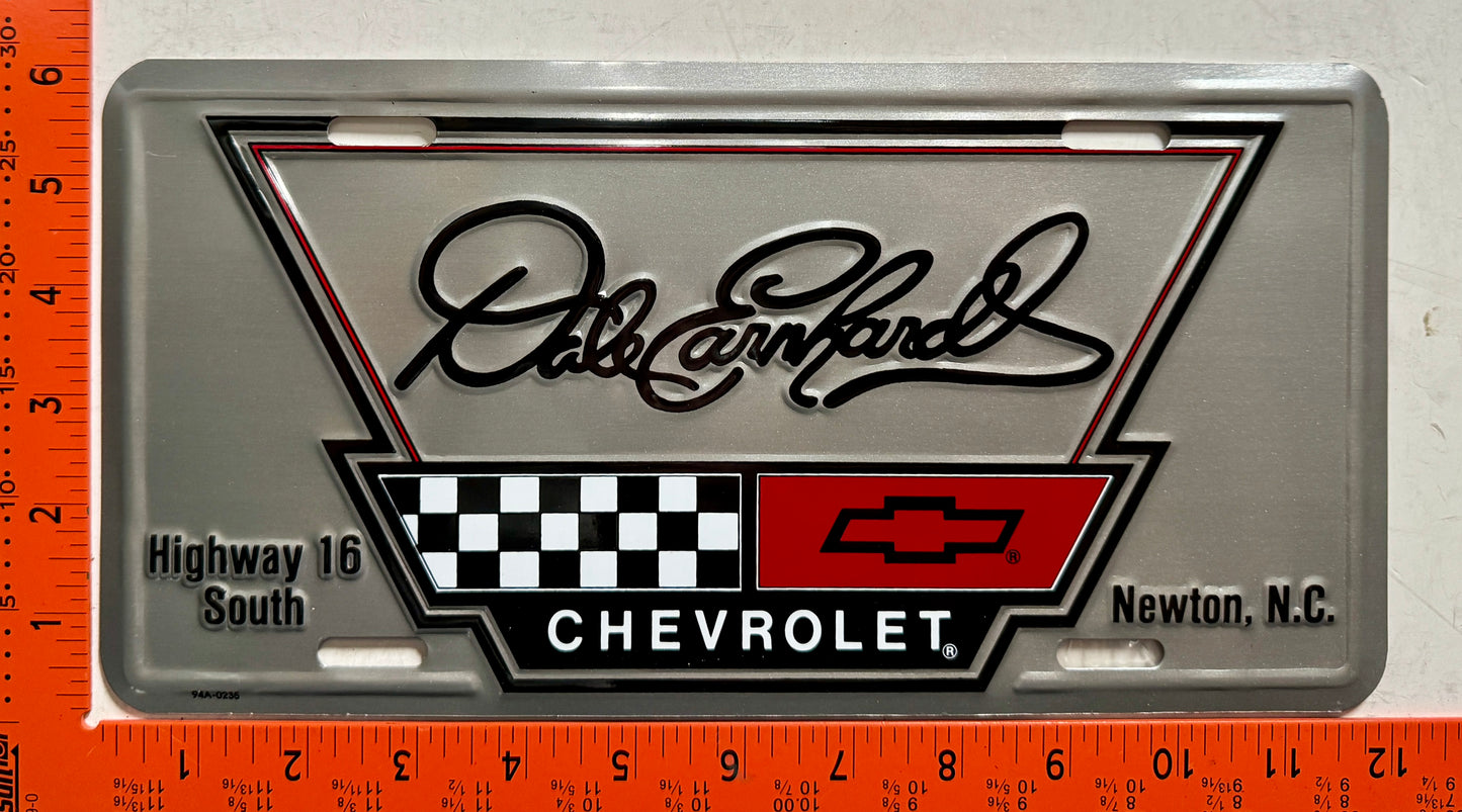 Dale Earnhardt Chevrolet Booster License Plate