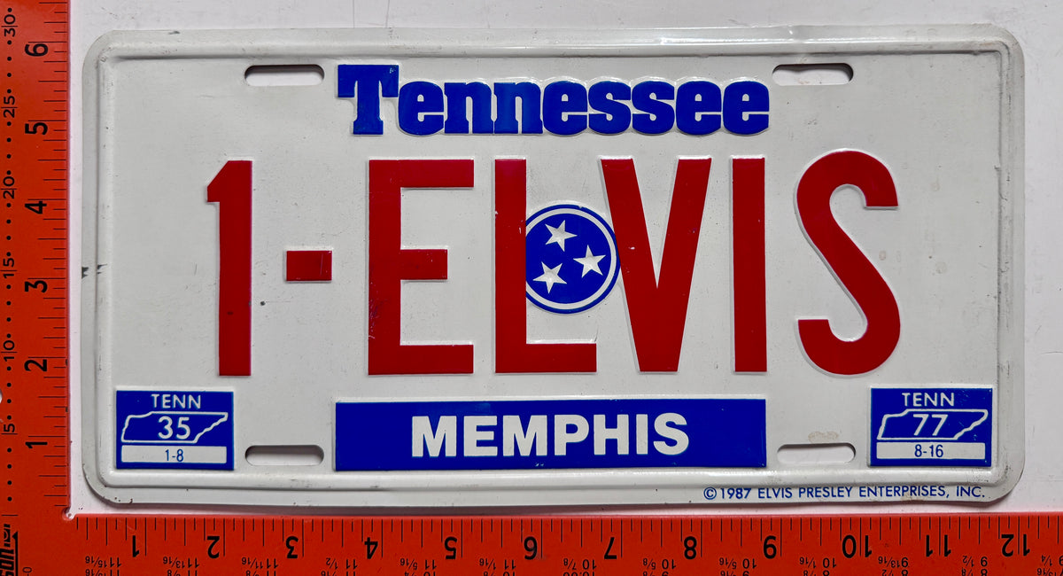 Elvis Booster License Plate