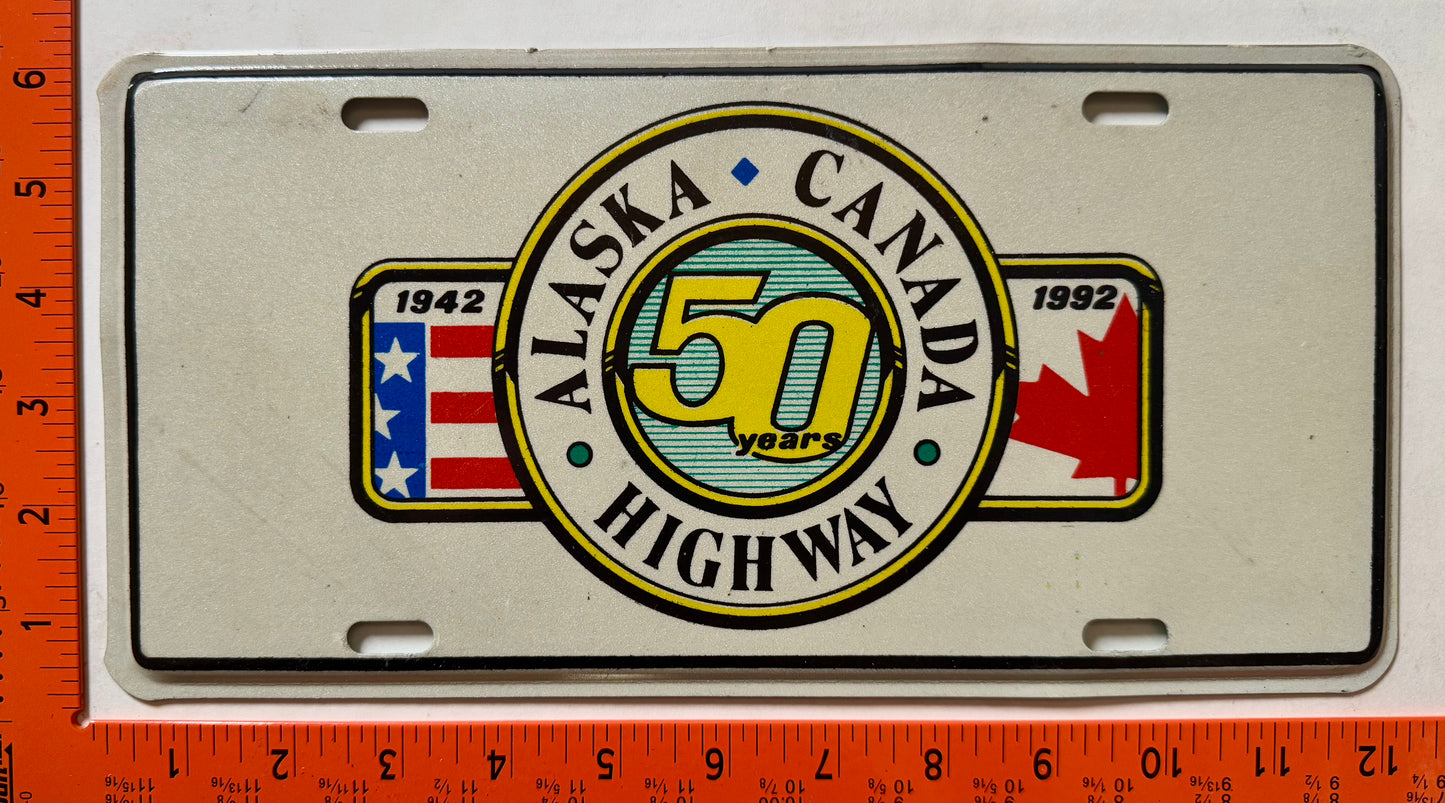 ALCAN Highway booster License Plate
