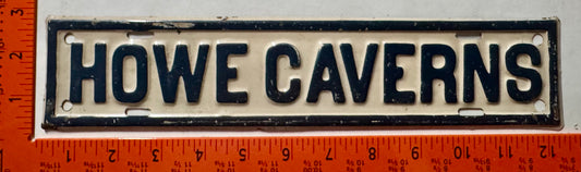Howe Caverns Booster License Plate